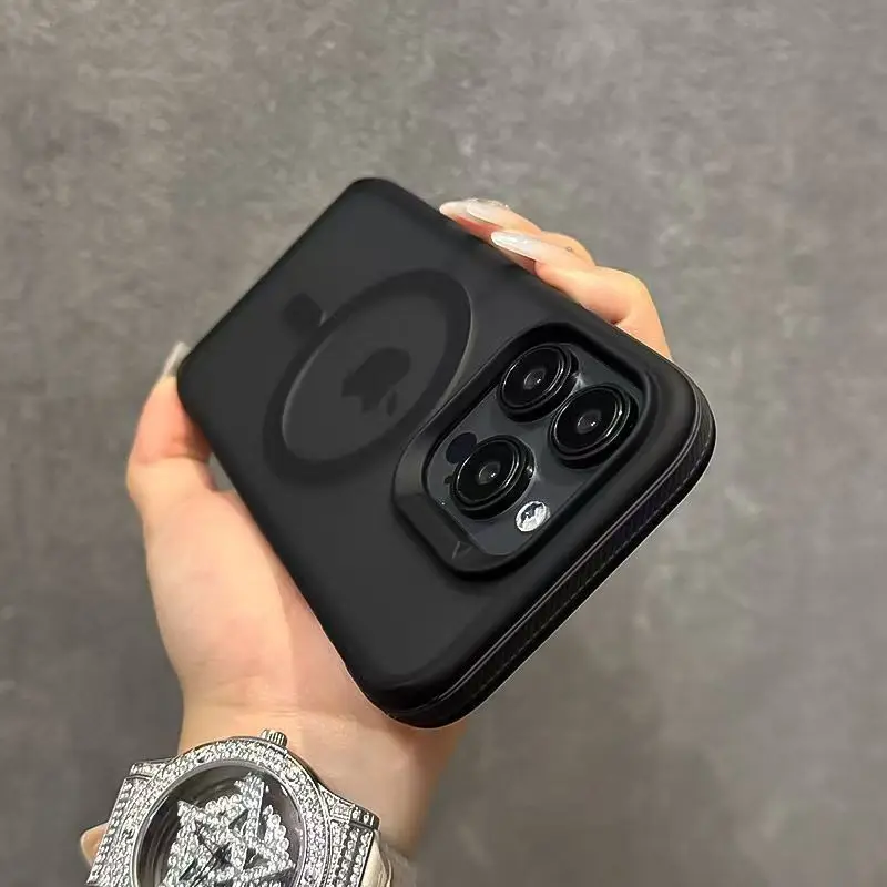 Luxury Magnetic Matte Translucent Case For Samsung Galaxy S25 Ultra S24 Plus S23 FE S22 S25 For Magsafe Wireless Charging Cover - náhled 5