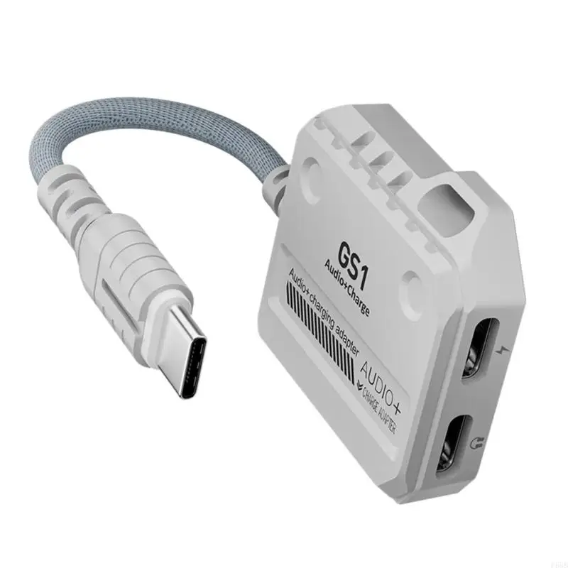 

HiFi Sound Card USB C To Headphone Port With PD Fast 60W Power, 6cm Cable Length for Enhancing Gaming Experience