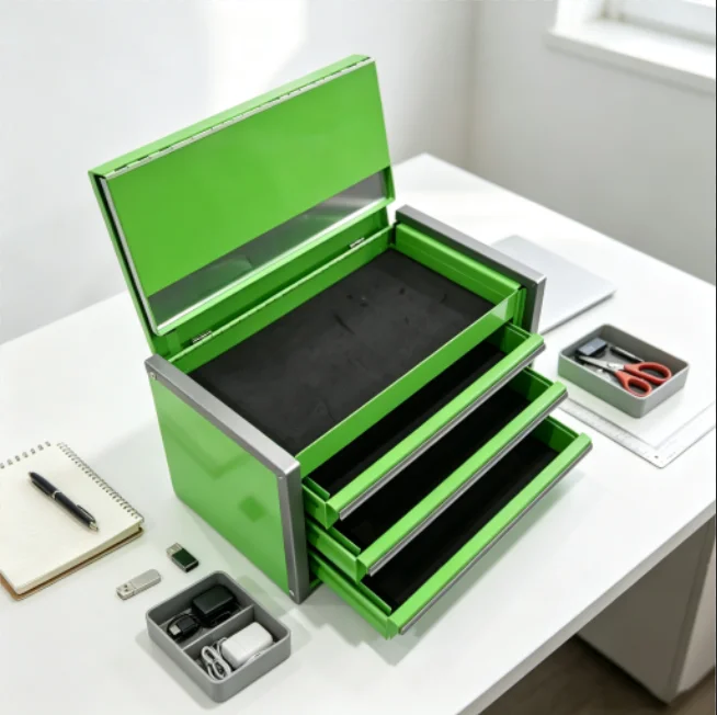 a forMetal Iron 3-Drawer Portable Steel Lockable Tool Cabinet   Tool Trolley 300kg Load Capacity