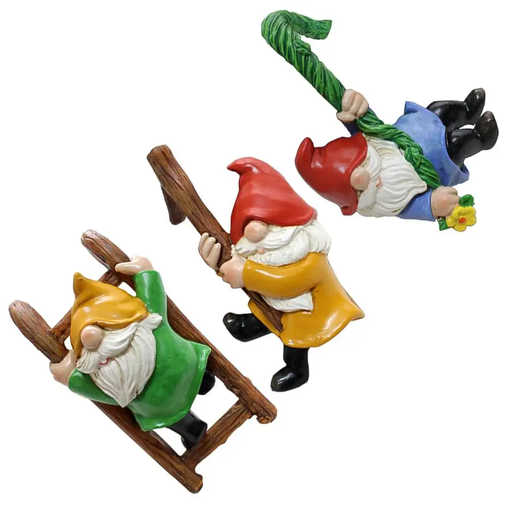 

3 Pcs Statue Resin Miniatures Cute Fall Style Garden Gnome Decor Outdoor Home Gnome For Garden Decor Tree Decorations