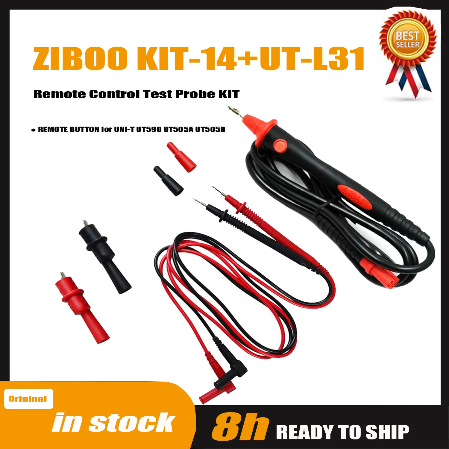ZIBOO-Remote Control Test Probe KIT,REMOTE BUTTON for UNI-T UT590 UT505A UT505B