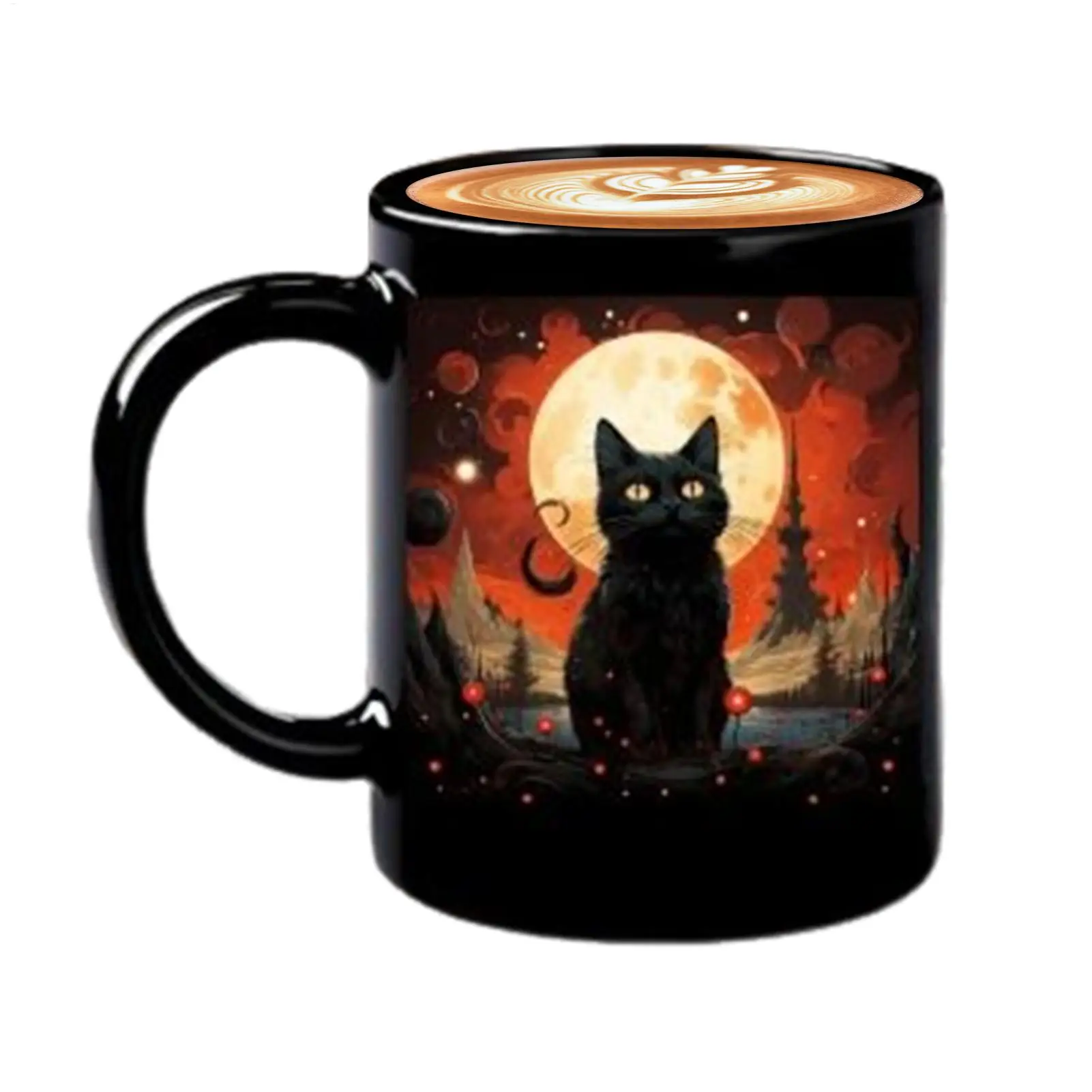 

Cat Mugs Ceramic Halloween Cute Novelty Cup Festive Cup Mug For Kids Adults Work Men Friends Beer Milk Women Juice