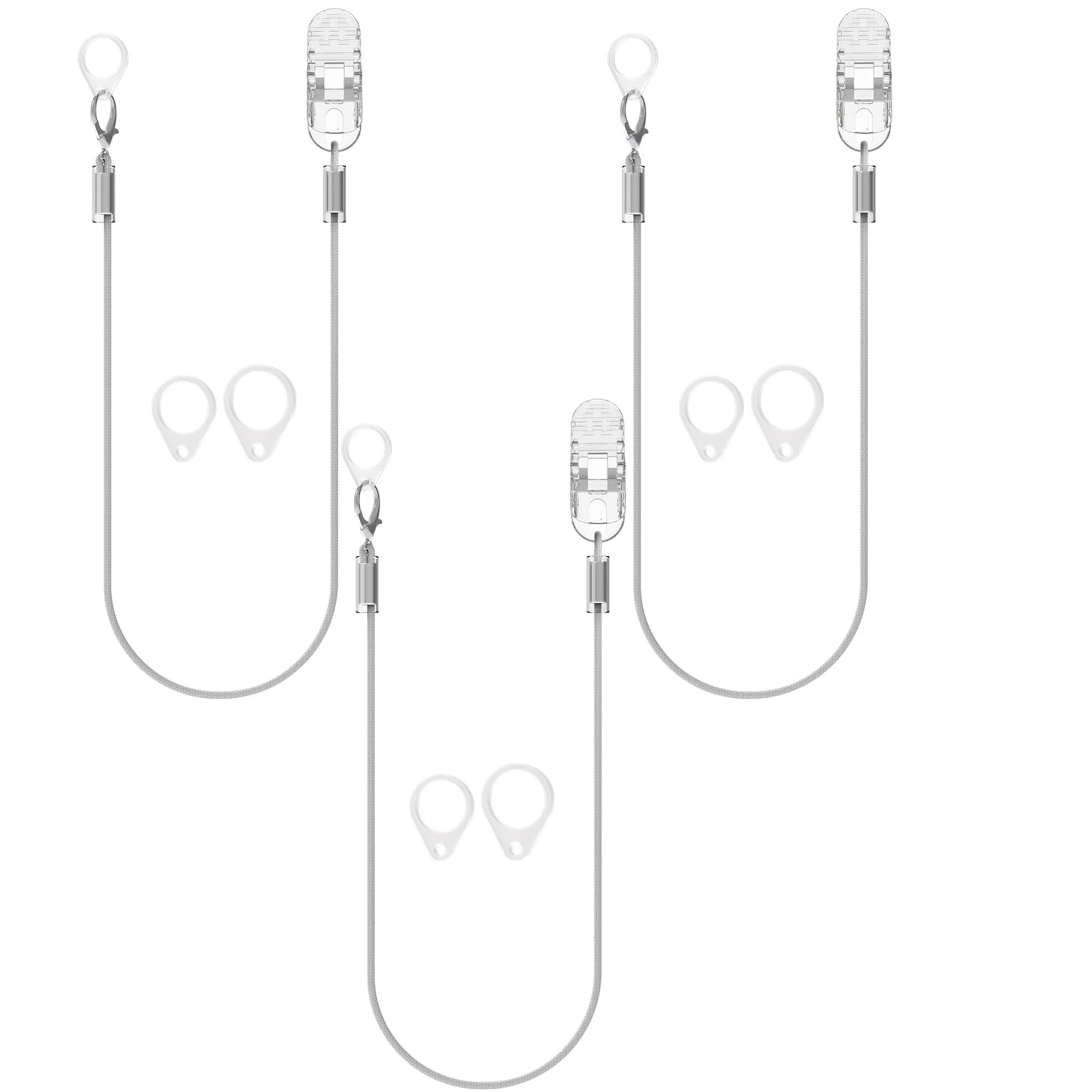 

3Set of Hearing Aid Clips, Anti-Lost Hearing Aid Lanyard BTE Clip String LoopsHearing Protection Accessories for Adults & Kids