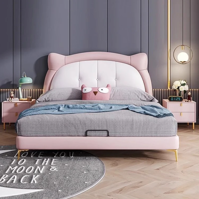 Customizable Camera da letto pe del telaio del letto in legno Semplice letto da massaggio principessa addormenta