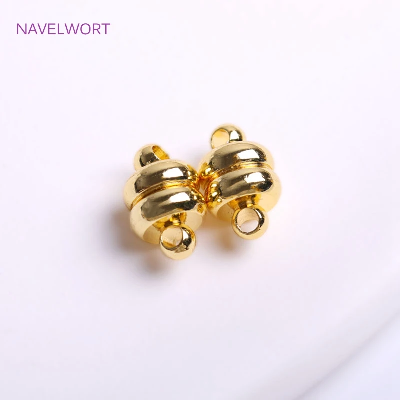 18K Gold Plating Brass Mag-Lok Magnetic Clasp Strong Magnetic Clasp Connector DIY Jewellery Making Supplies Wholesale