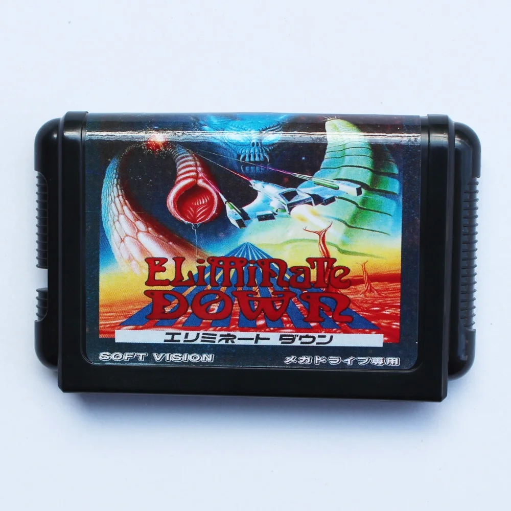 Elimina cartão de jogo MD de 16 bits para consoles Sega MegaDrive Genesis de 16 bits