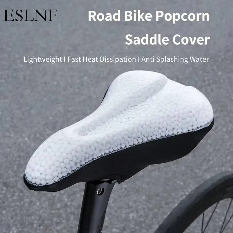ESLNF Bike Anti-slip Waterproof Saddle Cover Cushion Padded Outdoors Sport Bicycle Outdoor Shock Absorption Padded Seat Cover