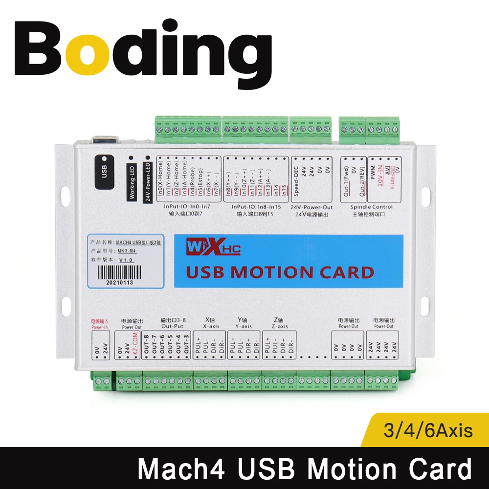 XHC Mach4 USB لوحة القطع 3 4 6 محور USB بطاقة التحكم في الحركة 2000 كيلو هرتز دعم Windows7 10 لآلة مخرطة CNC Enrgaver #1