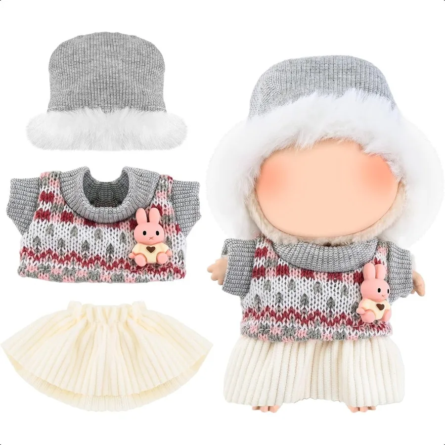 

17cm Doll Clothes Doll Clothing Outfit Set Cute Accories for Dolls Doll Not Included LBB24