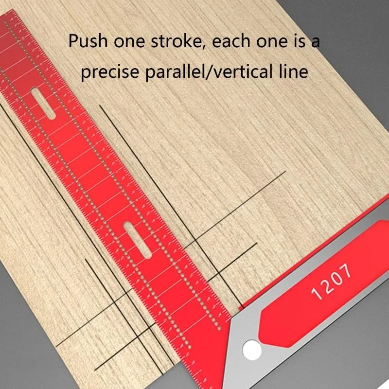 木工正方形lタイプ定規、線描画、マーキングゲージ、穴、直角、精密碑文、大工、測定ツール