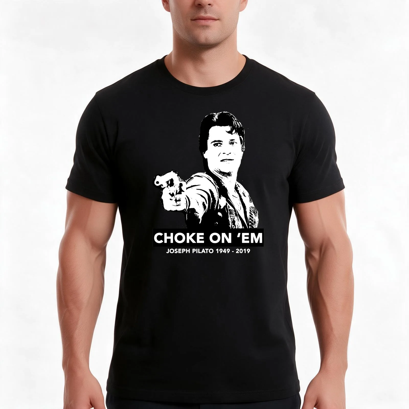 Joe Pilato Captain Rhodes Day of the Dead T-Shirt, Summer Casual Cotton Tee, Oversized Streetwear Tops, Vintage Graphic Print