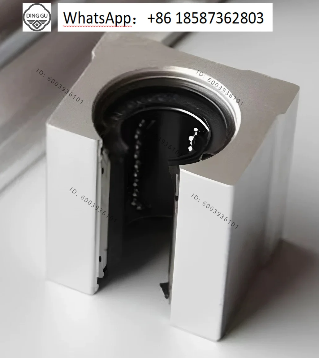 Optical axis cylindrical bearing guide rail linear slide rail slider SBR10 12 16 20 25 30 40 Optical axis aluminum tray