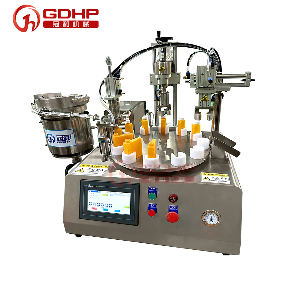 New Semi-automatic Desktop Liquid Filling & Capping Machines Beverage  PET Glass Bottle Filling Machine
