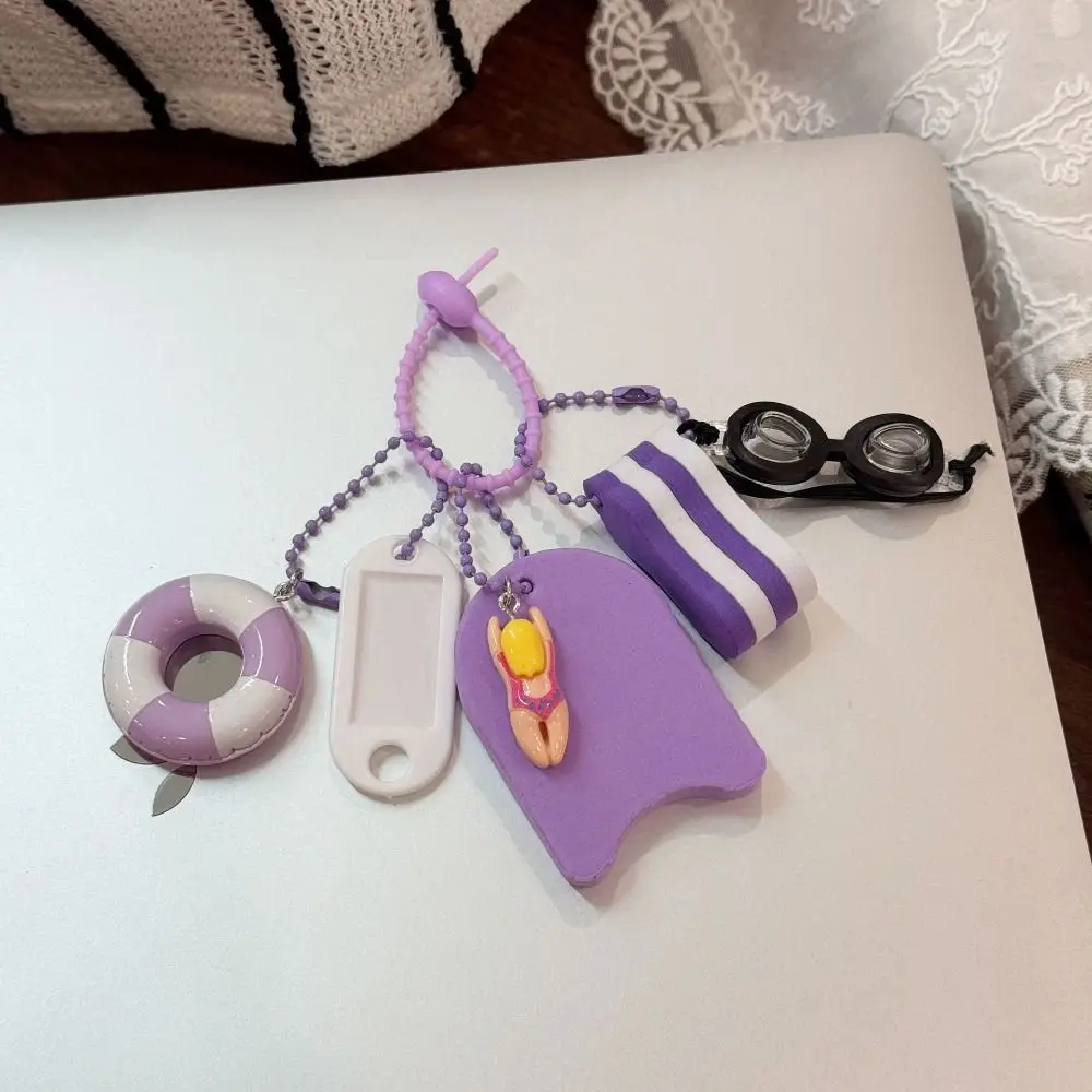 Funny Floating Key Ring Colorful Fashion Diving Series Keychain Creative Hanging Diving Mask Bag Pendant Diving Enthusiast