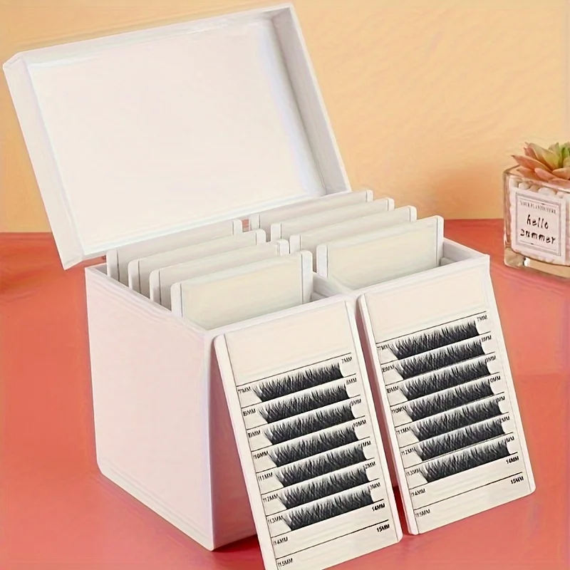 10-Layer Deluxe Acrylic Eyelash Storage Box - Spacious Organizer for Makeup Tools, Eyelash extension studio tool