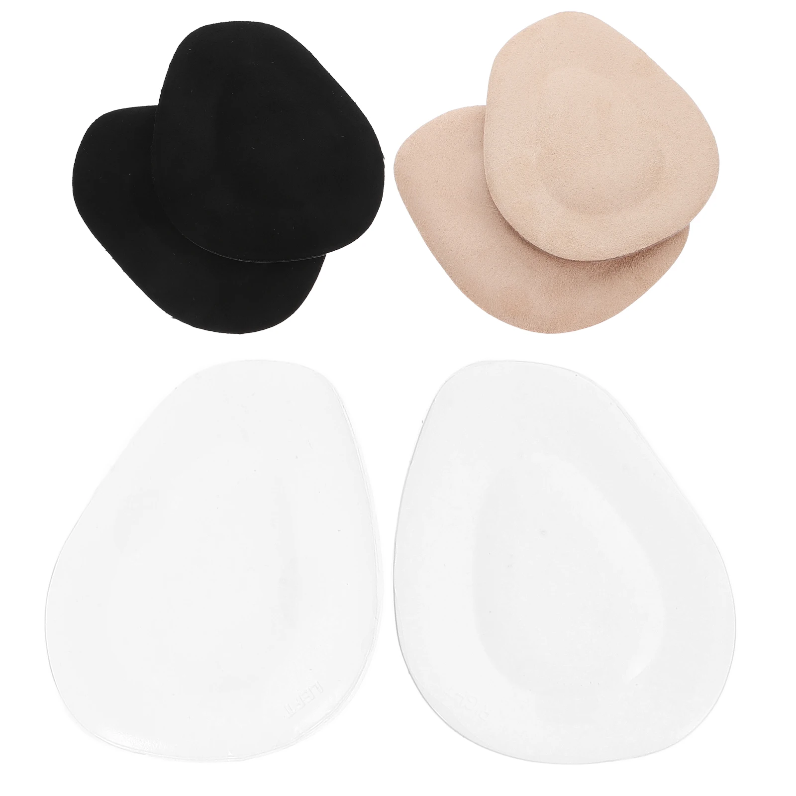 

Half Insoles Anti-Slip Shoe Pads Gel Forefoot Cushion Front Inserts Comfortable Foot Cushions For All-Day Wear Black Light