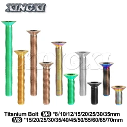Xingxi Titanium Bolt M4 M8x8 10 12 15 20 25 30 35 40 45 50 60 65 70mm Torx Countersunk Head Bolt Screw for Bicycle Motorcycle