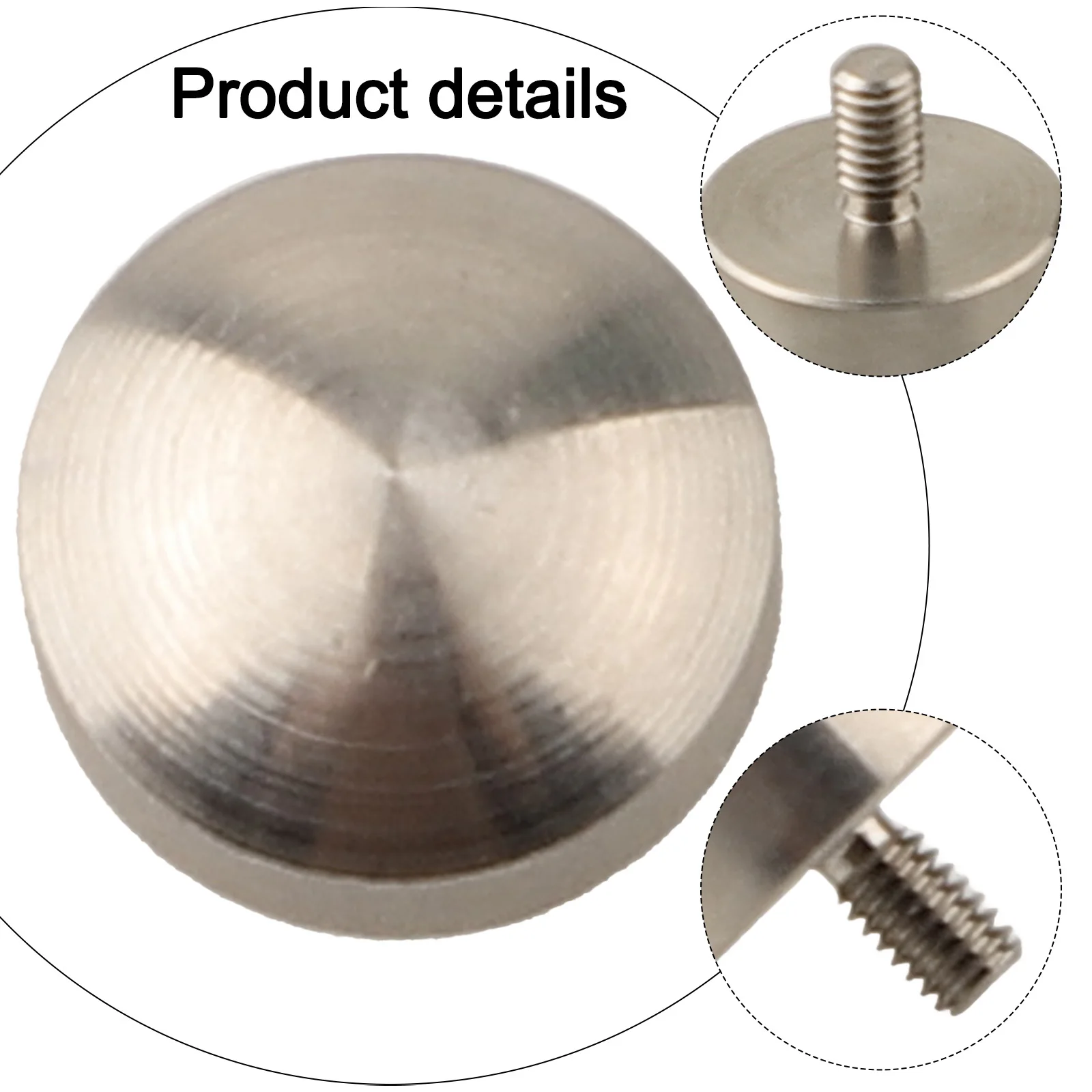 Spherical Contact Point for Dial Indicator Depth Gauge M2 5 Threaded Shank 10mm Diameter Measurement Tool Spherical