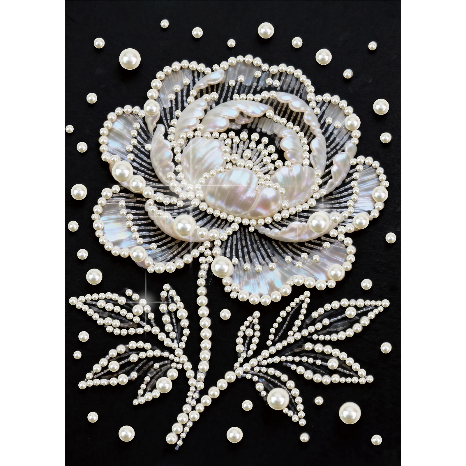 DIY Pearl Diamond Art Painting kits for Adult and Beginners,Gorgeous Rose Sparkling Painting Craft Home Wall Decor handmade Gift