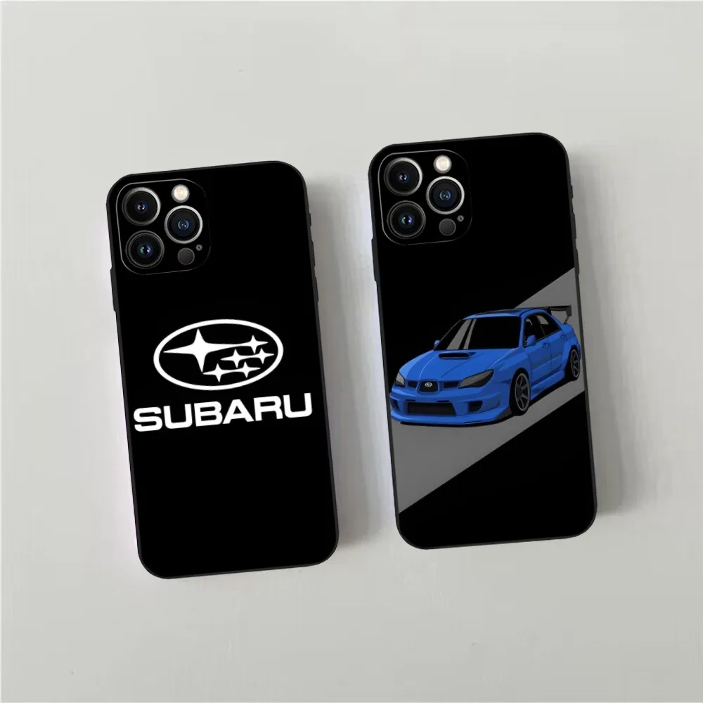 

Чехол для телефона с логотипом S-Subaru W-WRX S-Sti для iphone 15 14 13 12 11 Mini Pro Max Plus, Противоударная задняя крышка, защитный чехол