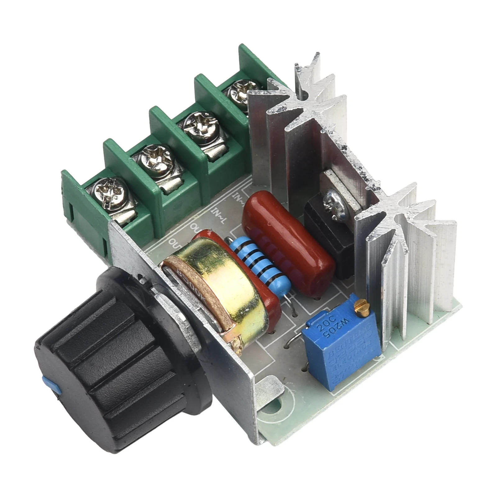 Functional Voltage Regulator Thermostat Motor Plastic SCR Speed 2000W 220V Controller Dimmers Easy Installation Heavy-duty