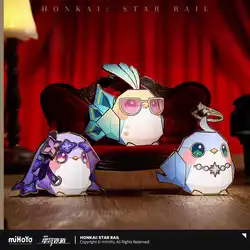 Presale Game Honkai Star Rail Official Merch miHoYo Authentic JMDHYS Series Metal Brooch Black Swan Aventurine Robin Bedge