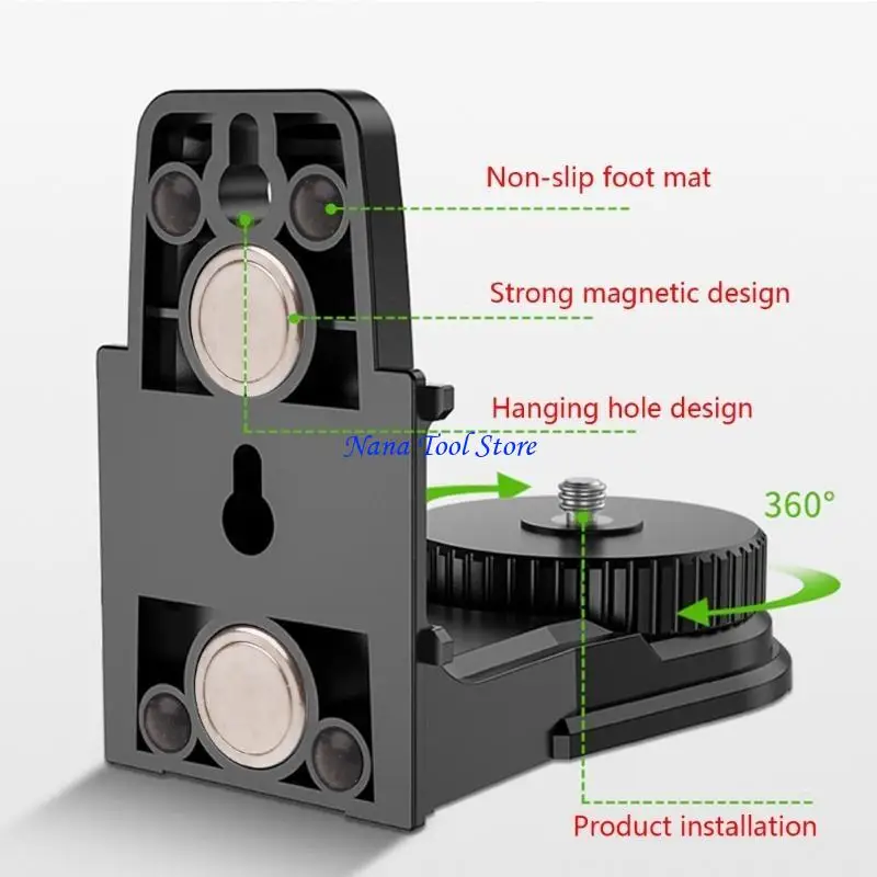 31GJ Lightweight Level Shelf Strong Magnet 360-Degree-Rotation Adjustable Support