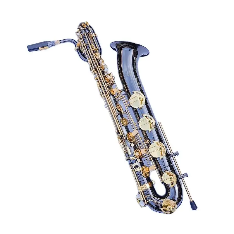 

JM High Quality Baritone E Flat Saxophone New Arrival Brass Black Nickel Plated Sax Musical Instruments with Mouthpiece Case