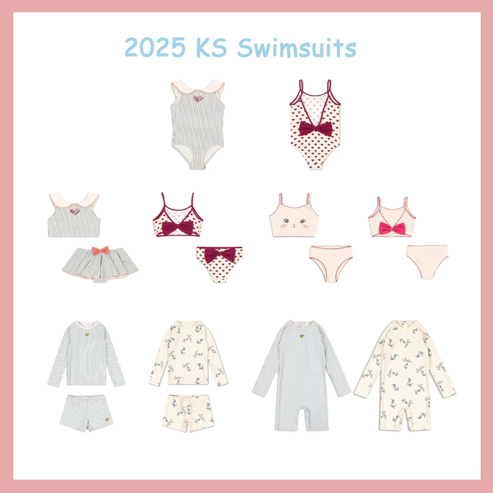 2025 KS Marca Summer Girl Costume da bagno Costumi da bagno per bambini Bikini infantile Bikini per ragazza Costume da bagno per bambini per ragazze Costume da bagno per bambini