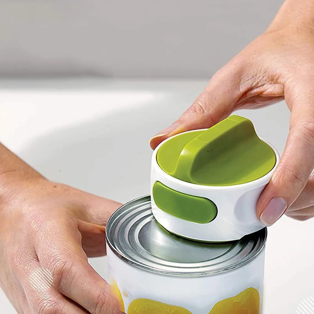 Portable Manual Can Opener Adjustable Anti Slip Kitchen Gadgets Easy Twist Release Open Jar Bottle Opener Small Tools