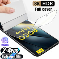 Silicone Soft Hydrogel Film For Xiaomi Poco F6 X6 Neo F5 F4 F3 X5 Pro X4 GT X3 Nfc M6 M5S C65 C61 C51 Screen Protector ﻿no glass