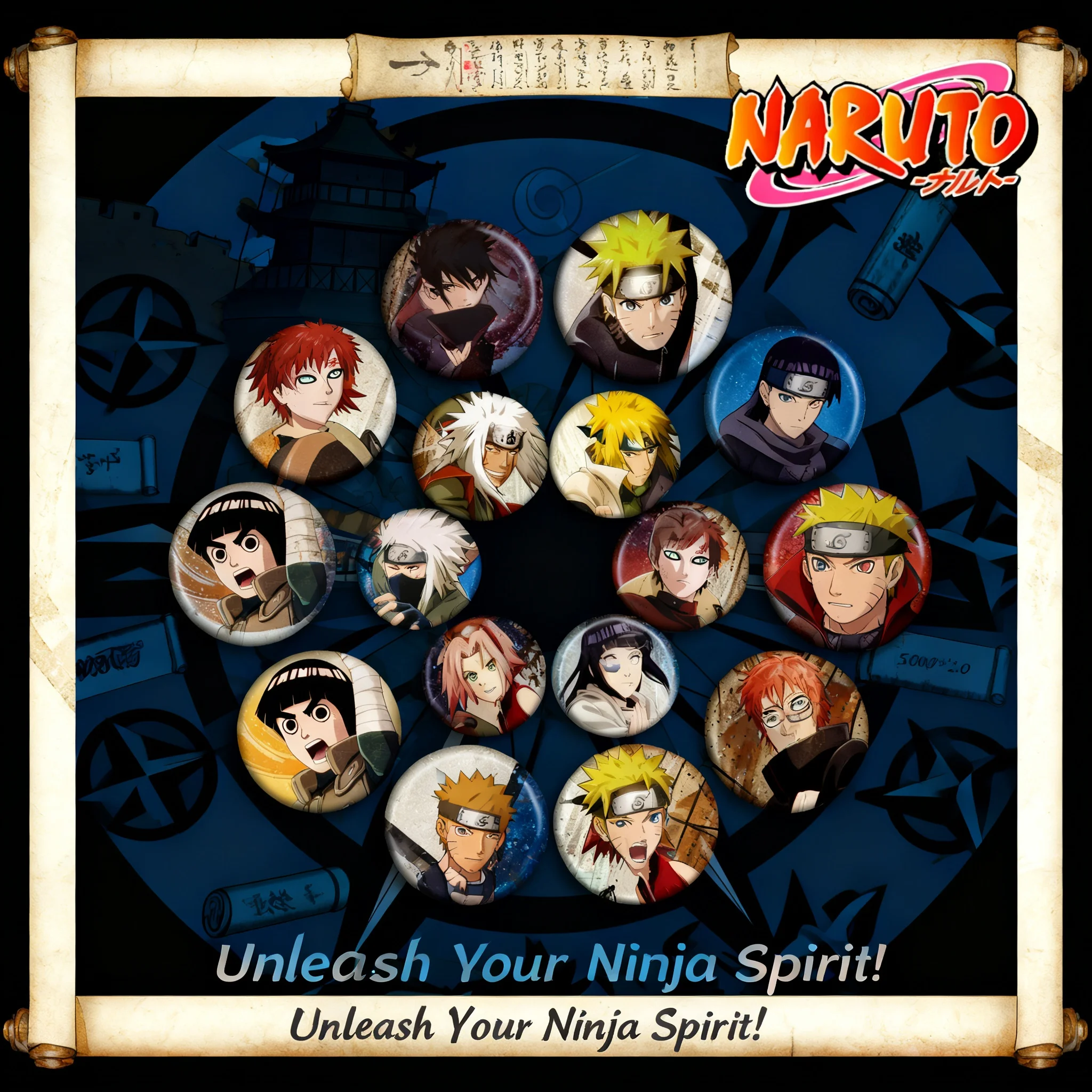 Naruto Anime Anstecknadel 58mm – Anime Cosplay Merchandise Bewertung und Preis