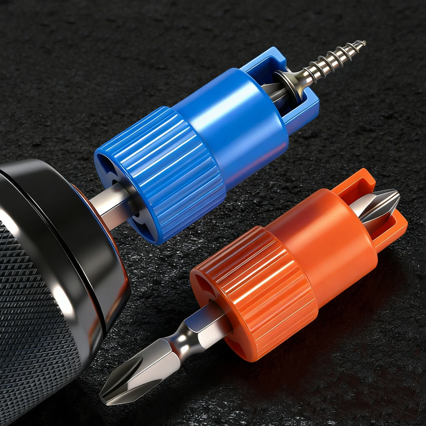 Spring-Loaded Screw Holder Drill Bit Anti-Drop Screwdriver Bit Fixing Clamp Set Screw Holder Drill Bit Phillips Screwdriver Bit