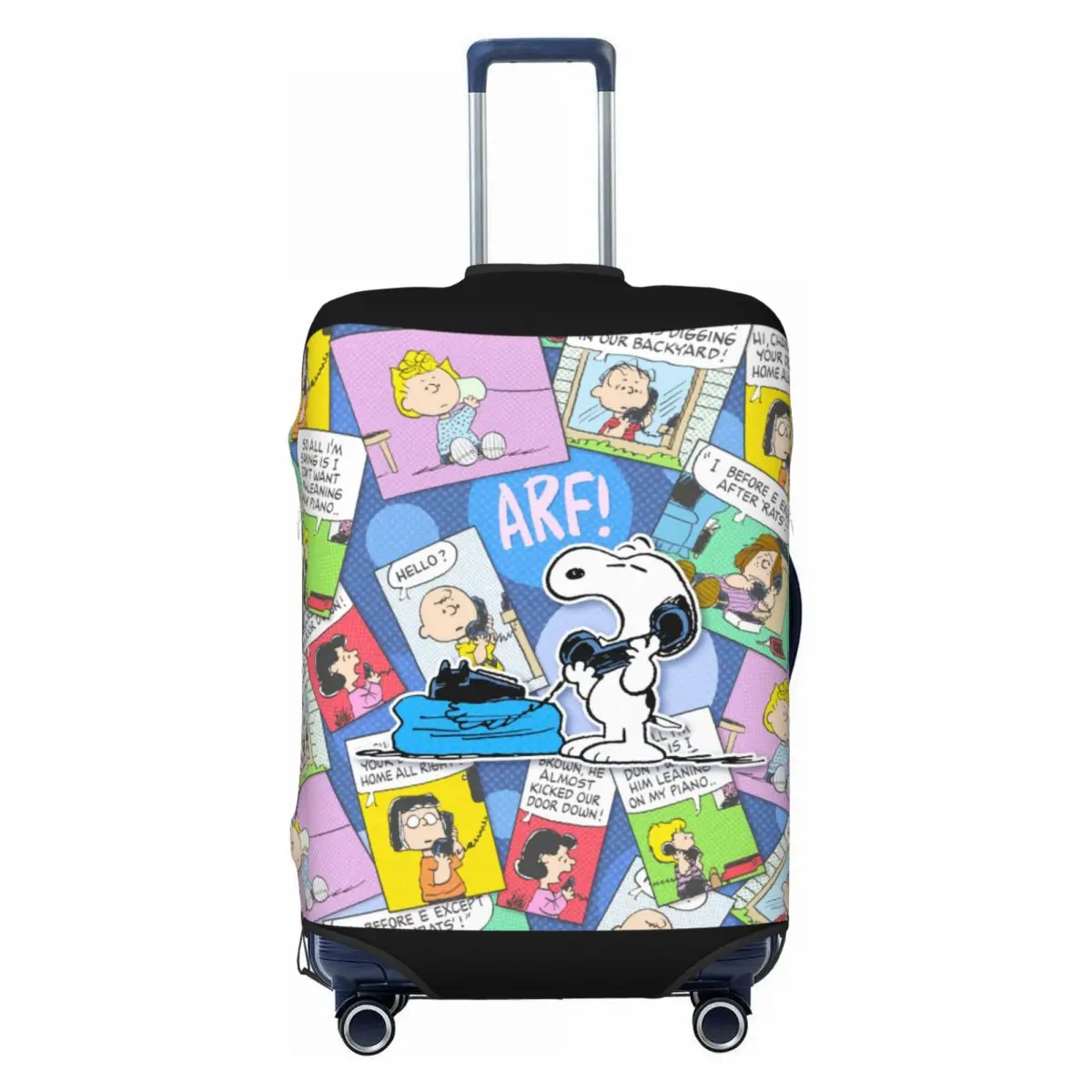 

Custom Cute S-snoopys Dog Cortoon Comic Collage Suitcase Cover Elastic Beagle Travel Luggage Covers for 18-32 inch
