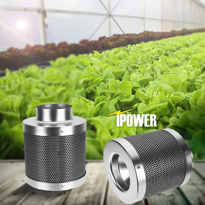 5 Inch Carbon Filter Air Purifier with Pre-filter for Inline Fan Hydroponics Green Indoor Gardening Grow Tent Ventilation 125mm