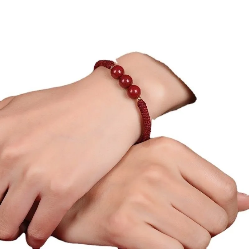 Cinnabar Dazhuang Red Rope Bracelet for Men and Women