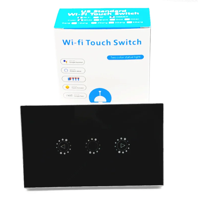 US Tuya/Ewelink wifi dimming touch remote control smart timing switch mobile app control dimming switch support Google and Alexa