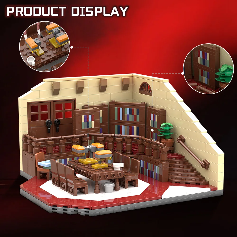 Gobricks MOC Buffy the Vampire Slayer: Sunnydale High School Library Building Blocks Sunnydale High School Library Bricks Toys