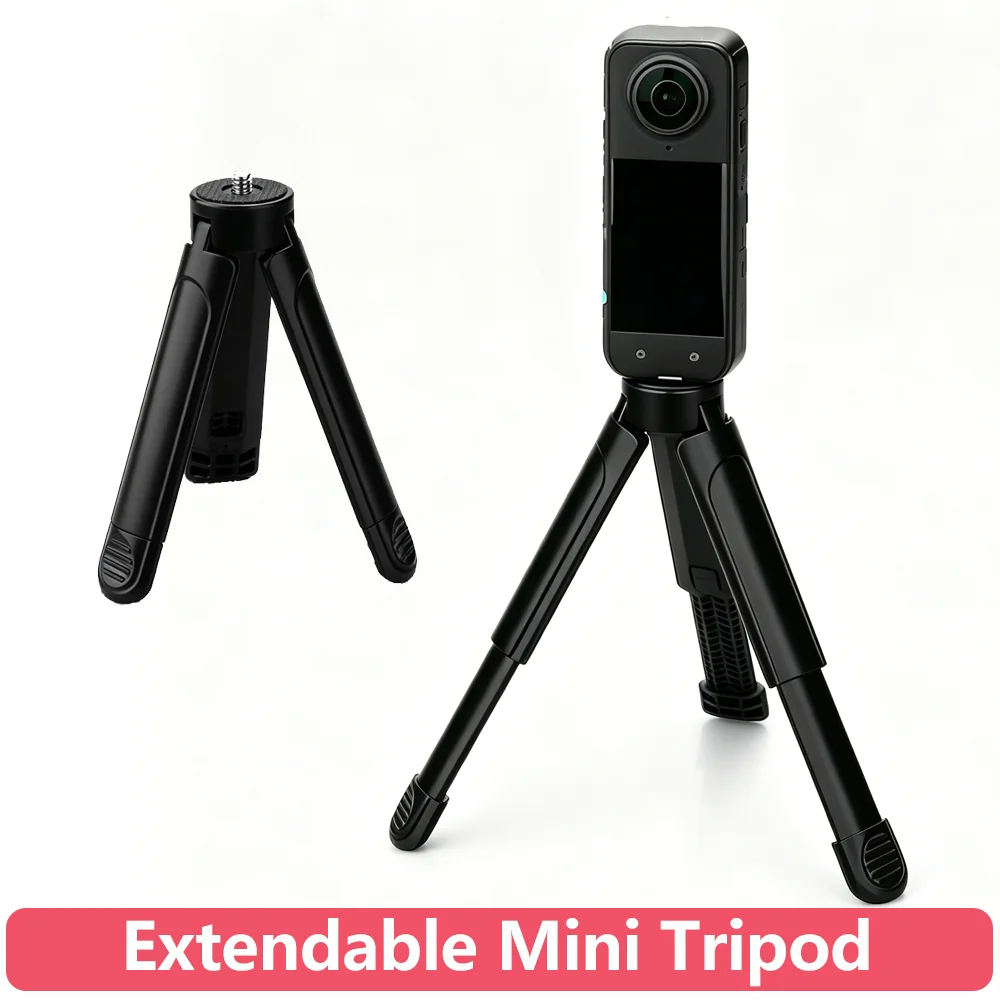 Small Tabletop Mini Tripod for GoPro DJI Insta360 Action Cam