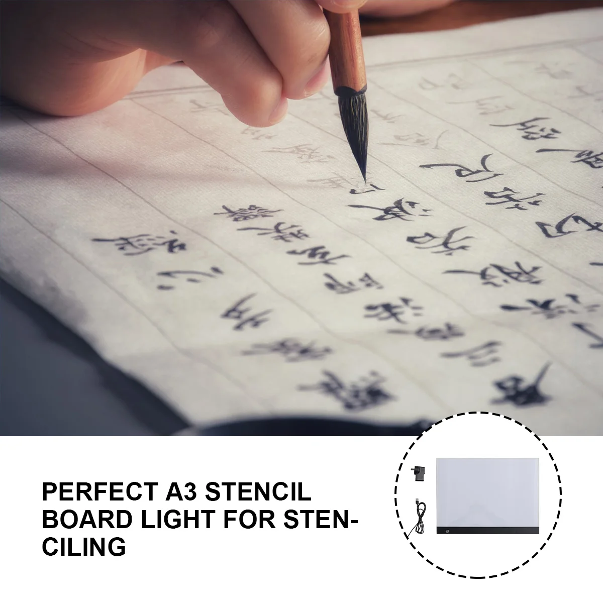 

1 Set A3 Led Tracing Box Adjustable Brightness Drawing Board For Sketching Stenciling Calligraphy Light Pad Art Supplies Ultra