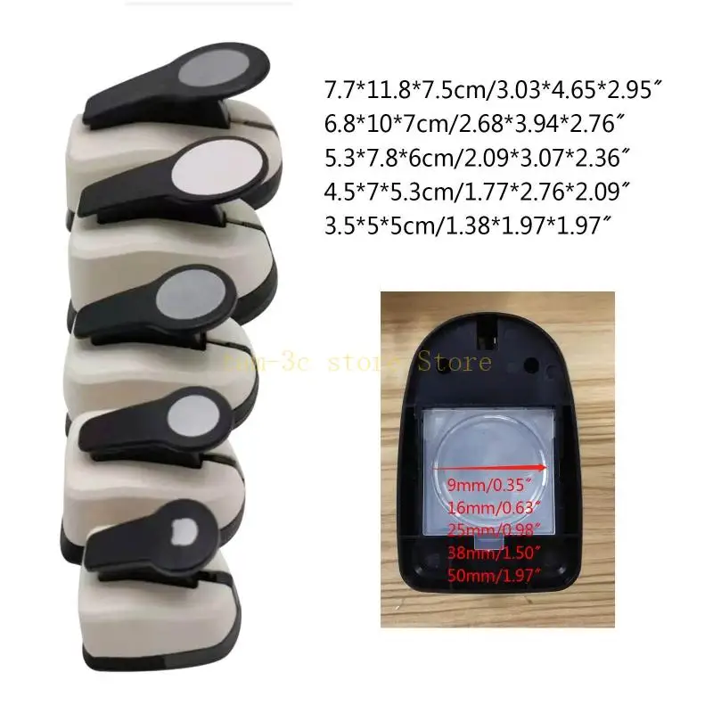 Bấm Lỗ Tròn Cho DIY Sinh Nhật Làm Thiệp Thêu Sò Nghệ Thuật Thủ Công 5 Kích Cỡ D0UA