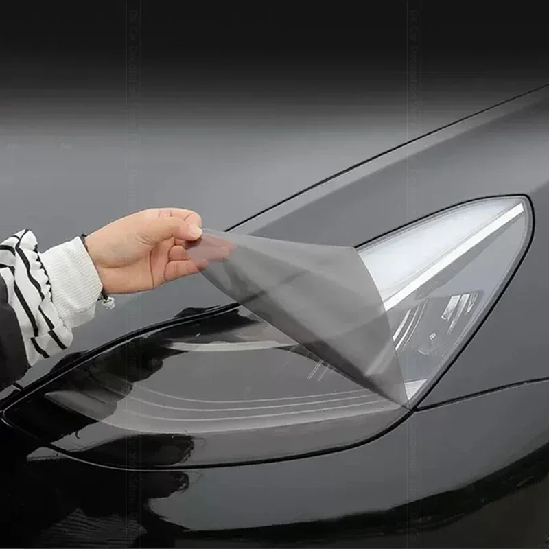 

2 Pcs For Tesla Model 3 X Y S Car Headlight Tint Smoke Black Protective Film Protection Transparent TPU Car Sticker Accessories