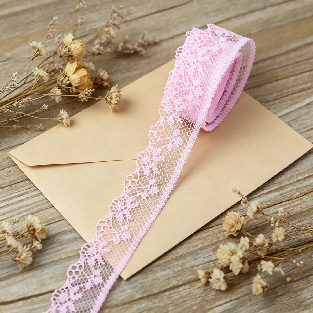 (10 Yards/roll) 20mm tessuto di pizzo bianco e nero tessitura decorazione materiale da imballaggio regalo lacci fatti a mano fai-da-te