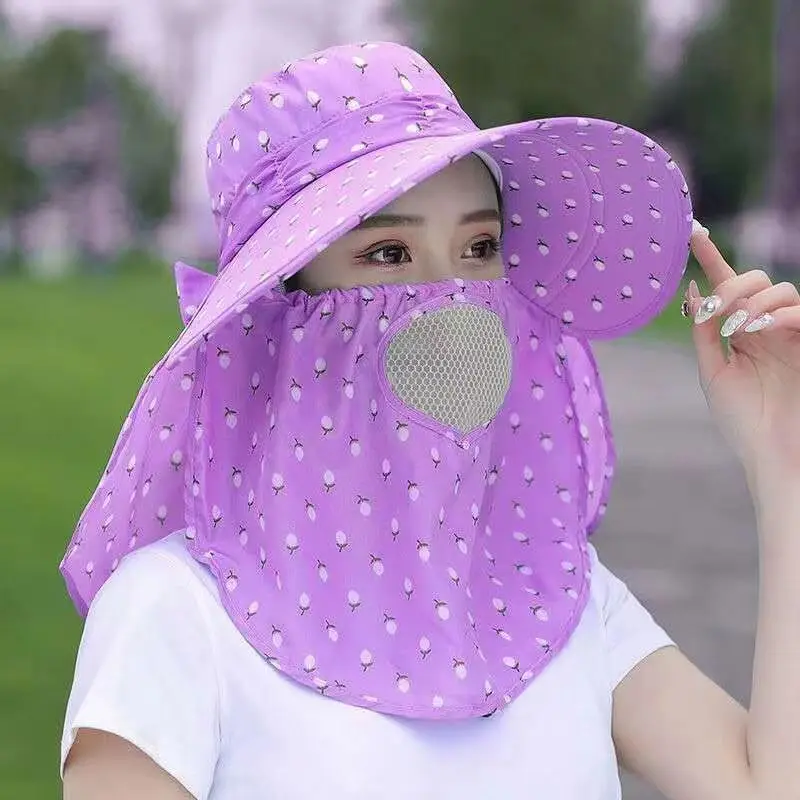 

Summer Hats For Women Sun Hat With Breathable Suncreen Outdoor Bicycling Beach Cap Hiking Camping Visor Removable Fisherman Hat