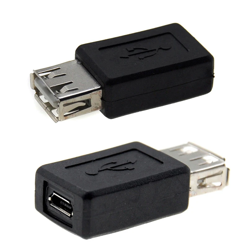 USB 2.0 Female to Mini USB Female Converter Adapter Plug USB 2.0 to Micro USB Connector Female To Female Adapter