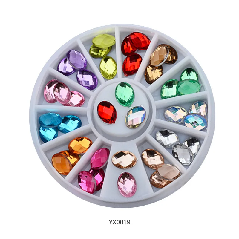 10G Nail Art Decoratie Mix Grootte Mix Colour Nail Rhinestones Nail Glas Diamond Crystal