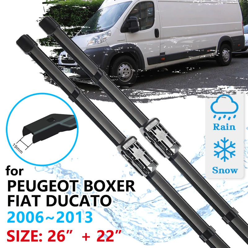 Per Peugeot Boxer Fiat Ducato 2006 ~ 2013 Parabrezza Parabrezza Accessori Finestra 2006 2007 2008 2009 2010 Auto Spazzola Tergicristallo Anteriore