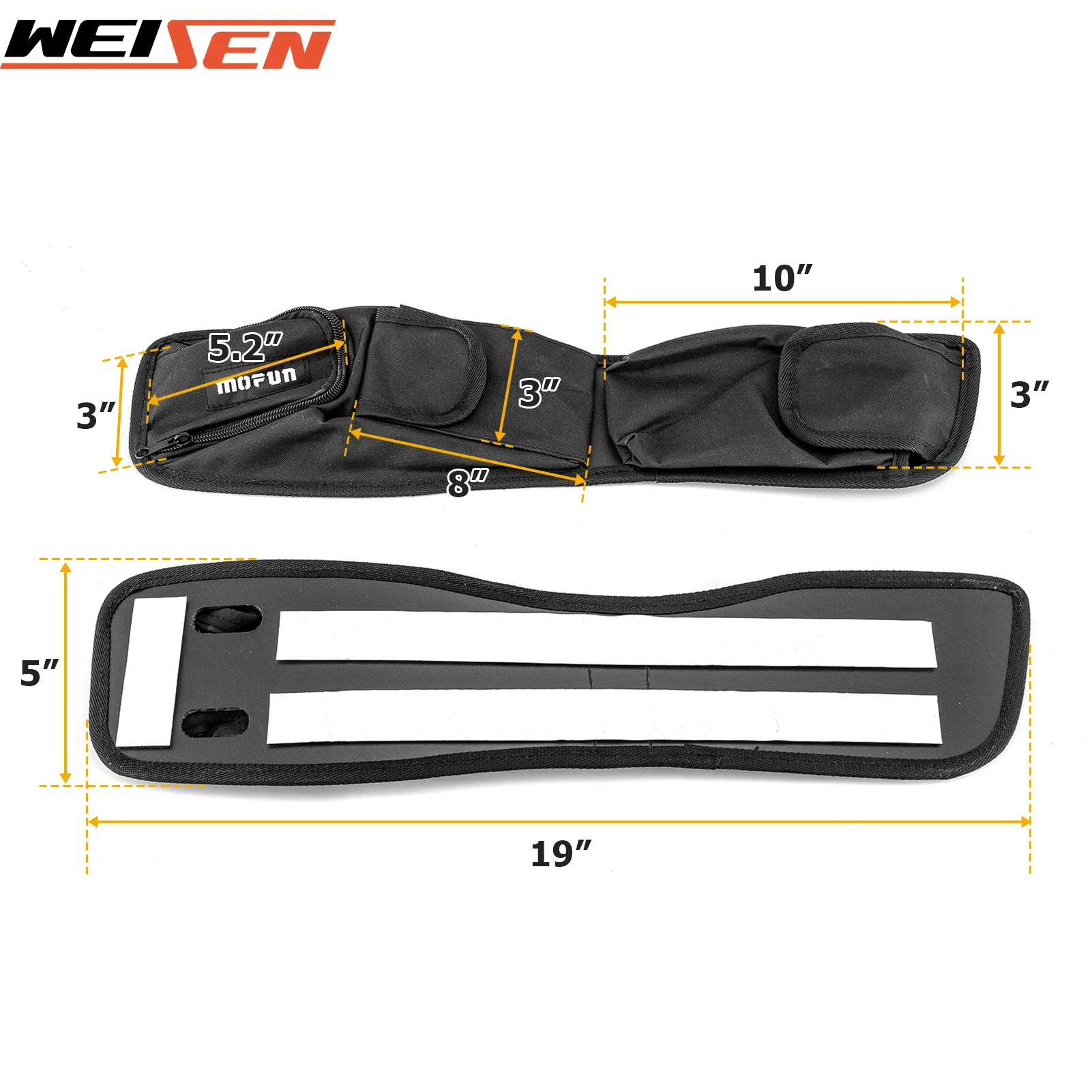 Motorcycle Left & Right Side Saddlebag Lid Organizer Storage Bags Saddle for 2014-2024 Harley Touring Road King/Street Glides