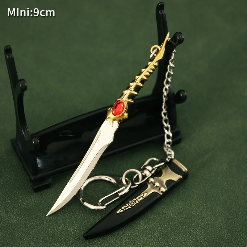 Porte-clés Dagger Longclaw pour garçons, porte-clés épée, jeu, périphérique, organisation des trônes, arme en métal, modèle pendentif, cadeau Valyrian Catspaw, 9cm