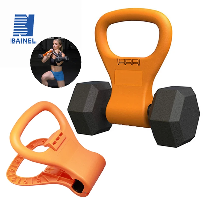 2 pçs kettlebell aperto alça para haltere treinamento de força equipamentos fitness acessório não inclui haltere